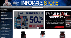 Desktop Screenshot of infowarsshop.com